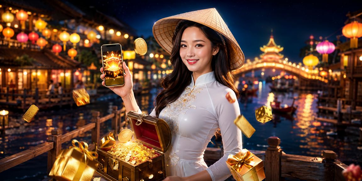 Người chơi Hà Nội đội nón lá truy cập casino trên điện thoại di động