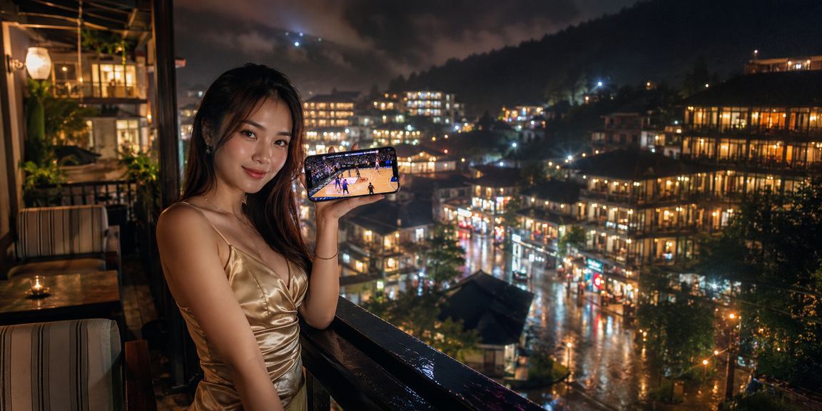 Khung cảnh cá cược bóng rổ tại Sapa Việt Nam